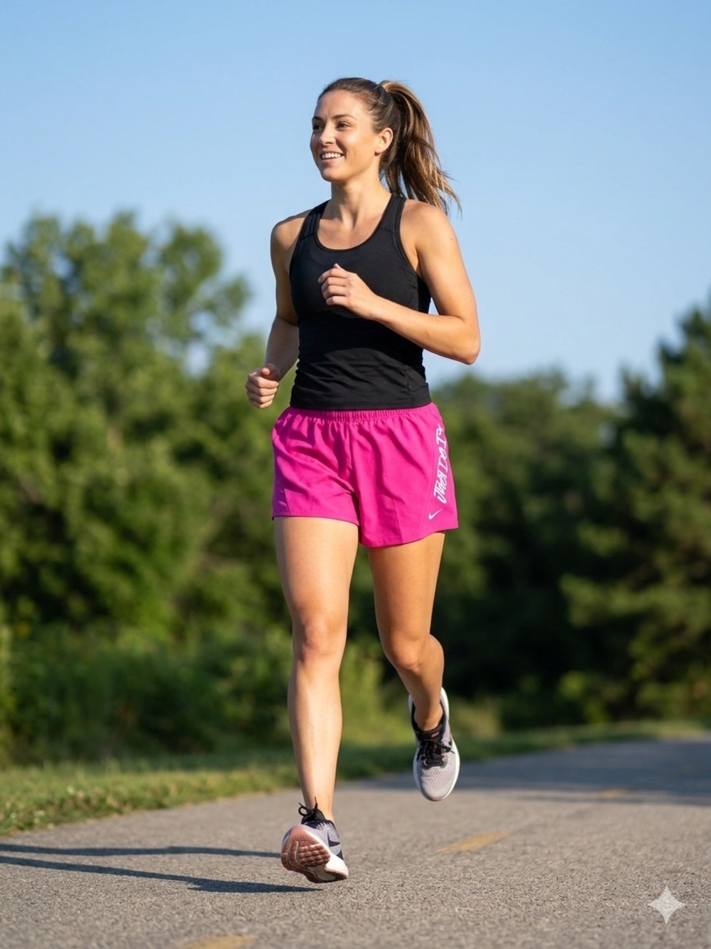 Nike Dri Fit Women's Pink Athletic Running Shorts